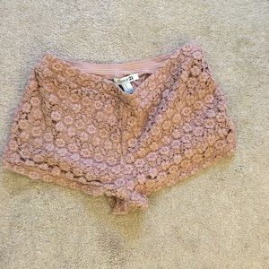Crochet shorts
